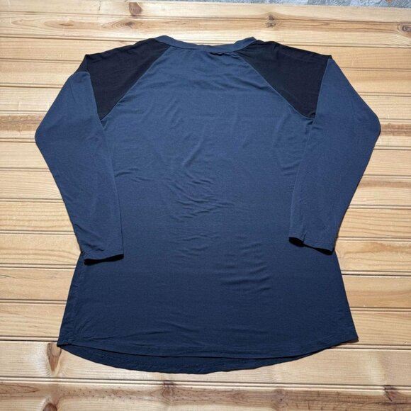 Harley-Davidson Rhinestone Bling Lightning Raglan Long Sleeve Biker Shirt Large - Picture 6 of 8